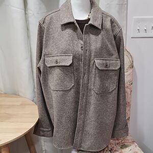 Set)COS Men's Gray Wool(Lana) Jacket+sonoma Long Shirt/sweater